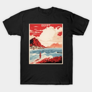 Red Sea Beaches Egypt Vintage Poster Tourism 2 T-Shirt